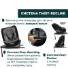 Chicco EverOne i-Size - поворотне автокрісло для дитини (від народження до 12 років / 40 - 150 см), 3 рівні нахилу, 5-точкові ремені безпеки з м'якими накладками для немовля, поворотність (90°) • Black