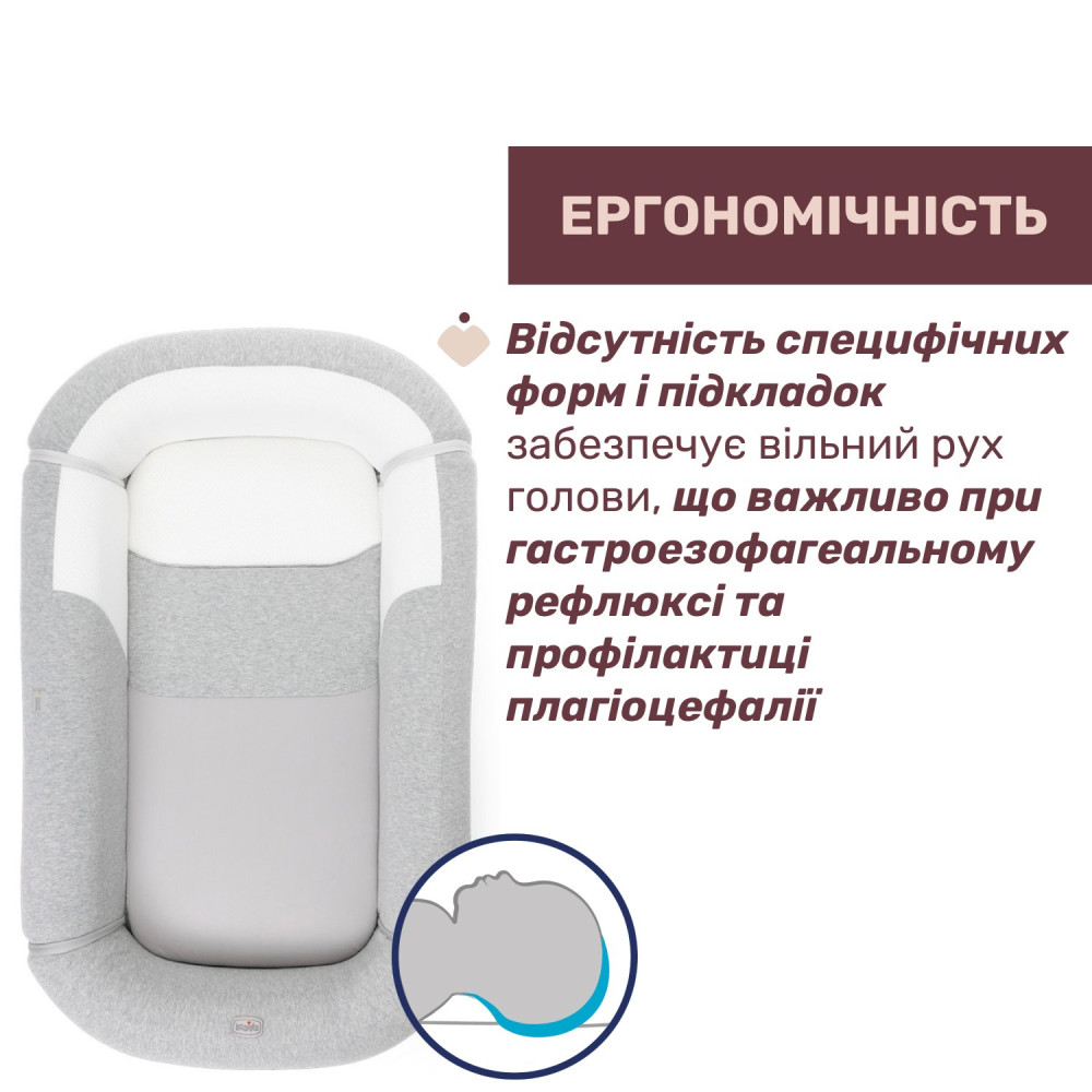 Эргономичный матрас-кокон 3 в 1 Chicco Mommy Pod Grey Эргономичный матрас-кокон 3 в 1 Chicco Mommy Pod Grey