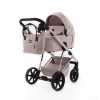 Adamex Delta - дитяча коляска 2в1, універсальний візок, панорамна вентиляція в люльці • Rose (DN-2)