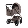 Adamex Delta - детская коляска 2в1, панорамная вентиляция в люльке • Cappuccino (DN-4)
