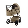 Adamex Delta - детская коляска 2в1, панорамная вентиляция в люльке • Olive (DN-13)