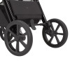 Carrello Omega Plus CRL-6540/1 - детская коляска 2 в 1, всесезонная коляска с фонариком LED, термолюлька, регулировка люльки по высоте, большие колеса, телескопическая ручка • Cosmo Black