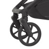 Carrello Omega Plus CRL-6540/1 - детская коляска 2 в 1, всесезонная коляска с фонариком LED, термолюлька, регулировка люльки по высоте, большие колеса, телескопическая ручка • Cosmo Black