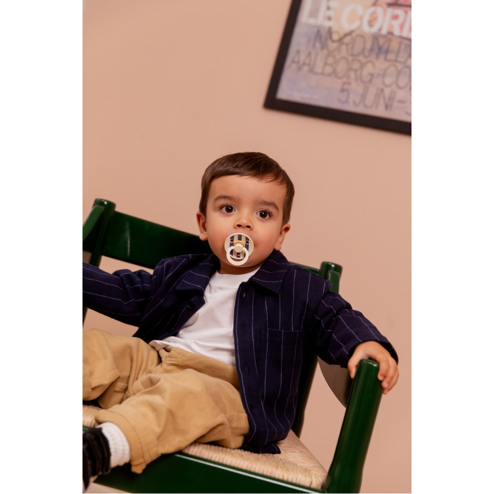 Пустушка BIBS Studio Colour Block Latex Size 1 (0-6 м) Baby Blue/Dusty Blue (10022231)