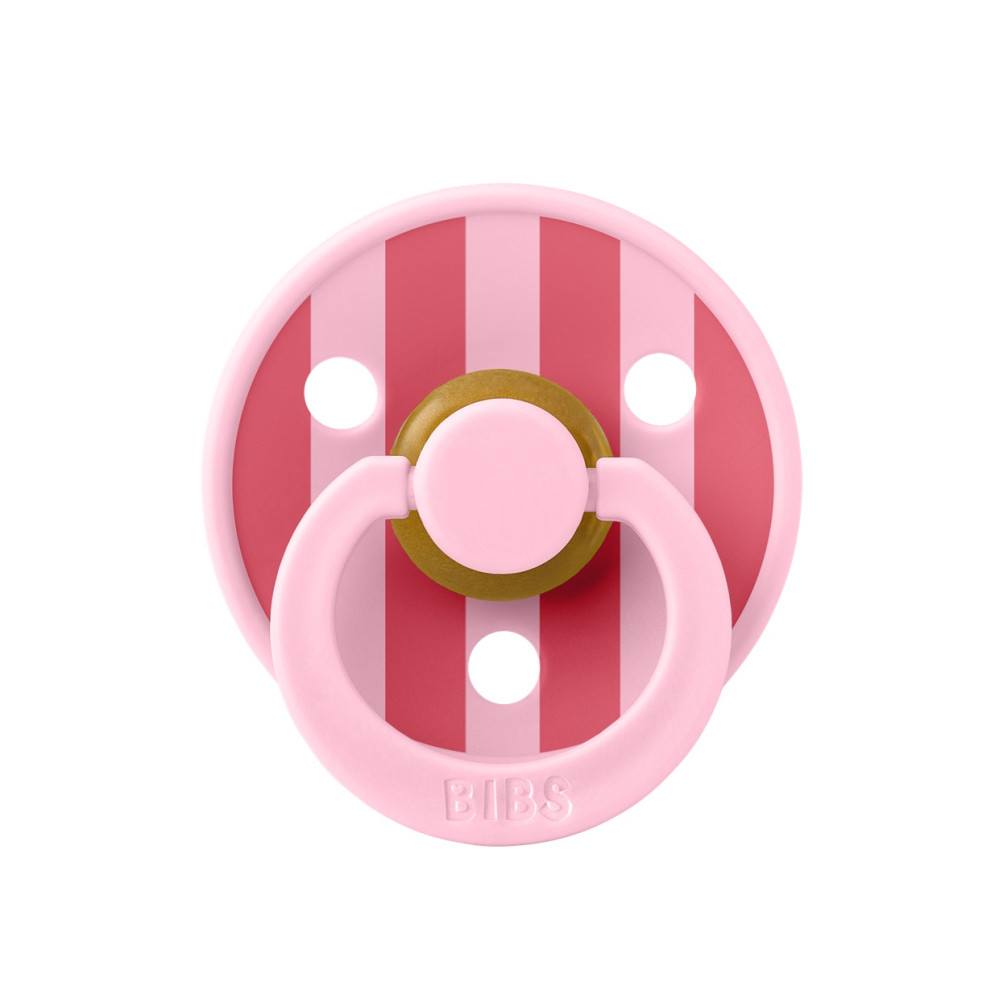 Пустушка BIBS Studio Colour Block Latex Size 2 (6-18 м) Baby Pink/Coral (20022262)