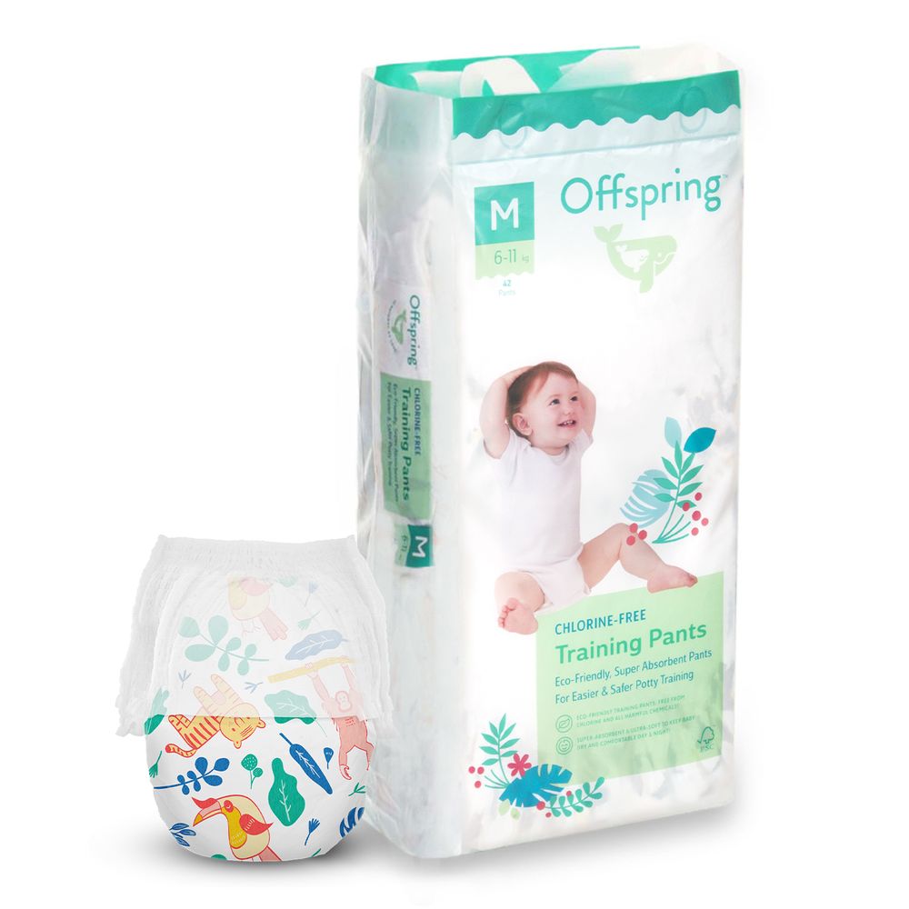 Offspring Animalaysia - підгузки-трусики австралійські екологічні та ультрапоглинаючі, 42 шт • M (6-11 кг)