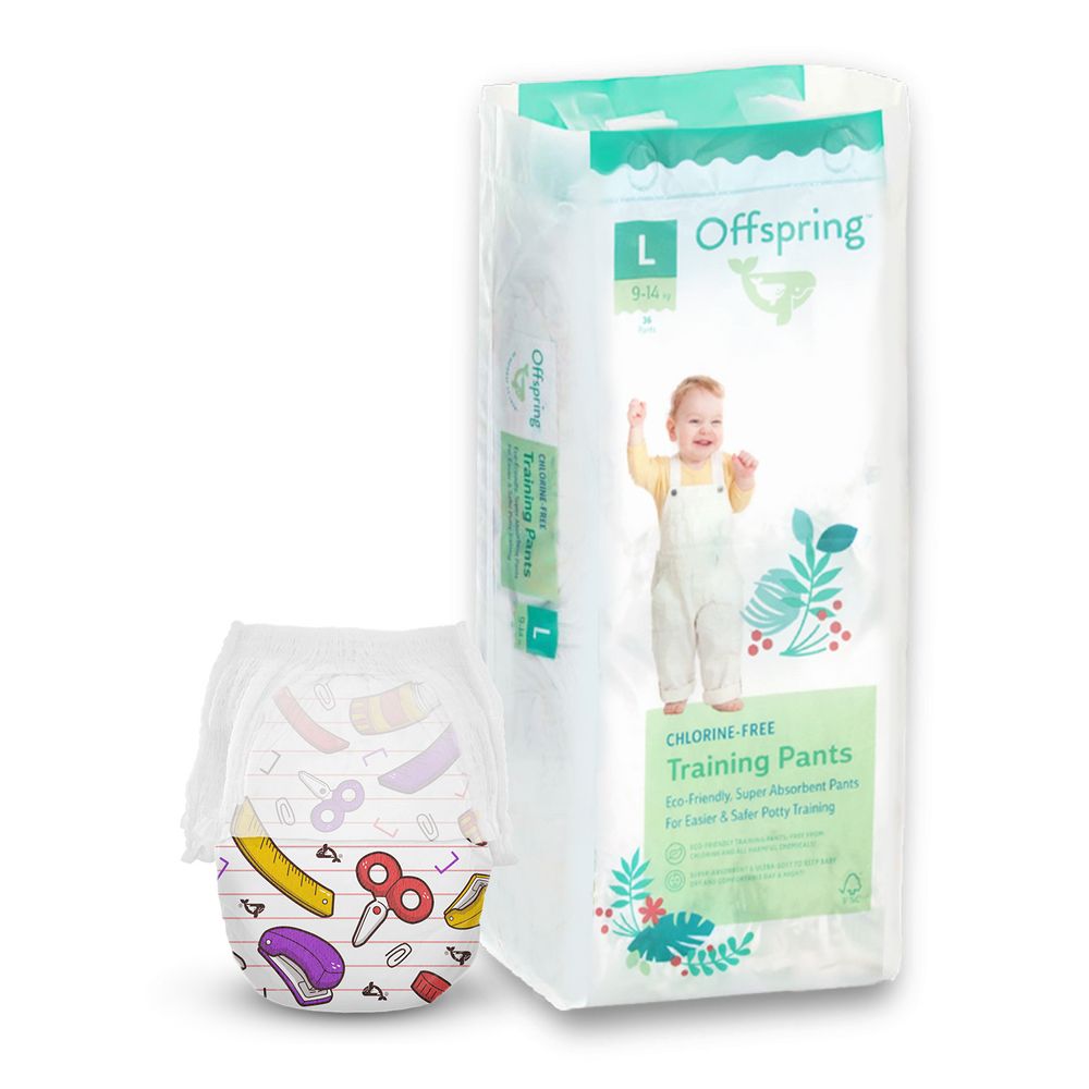 Offspring Crafty - подгузники-трусики австралийские экологичные и ультраабсорбирующие, 36 шт • L (9-14 кг)