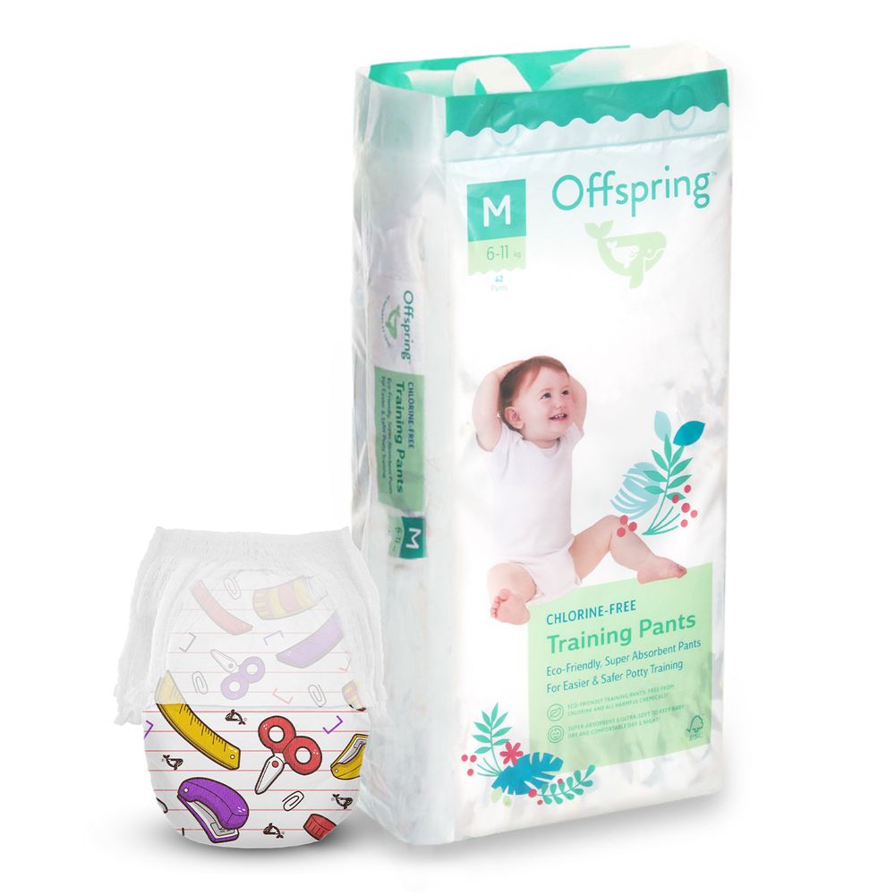 Offspring Crafty - підгузки-трусики австралійські екологічні та ультрапоглинаючі, 42 шт • M (6-11 кг)