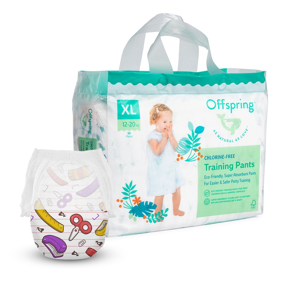 Offspring Crafty - підгузки-трусики австралійські екологічні та ультрапоглинаючі, 30 шт • XL (12-20 кг)