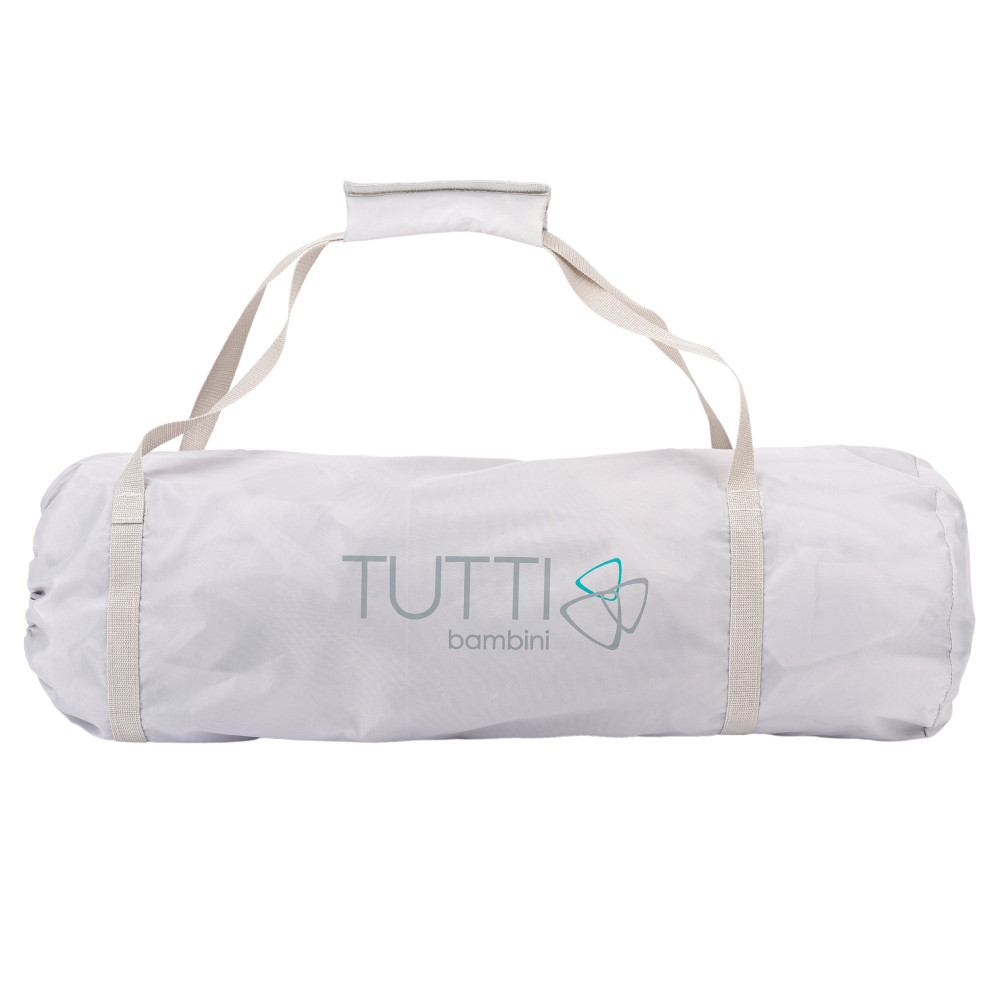 Tutti Bambini Hexa - дитячих манеж, легкий та компактний, швидко збирається, дихаючих текстиль, бічне віконце • Grey