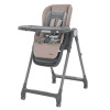 Carrello Comfort CRL-9506 - многофункциональный стульчик для кормления, компактное складывание, регулируемая высота, сиденье-бустер для взрослых детей • Noble Beige