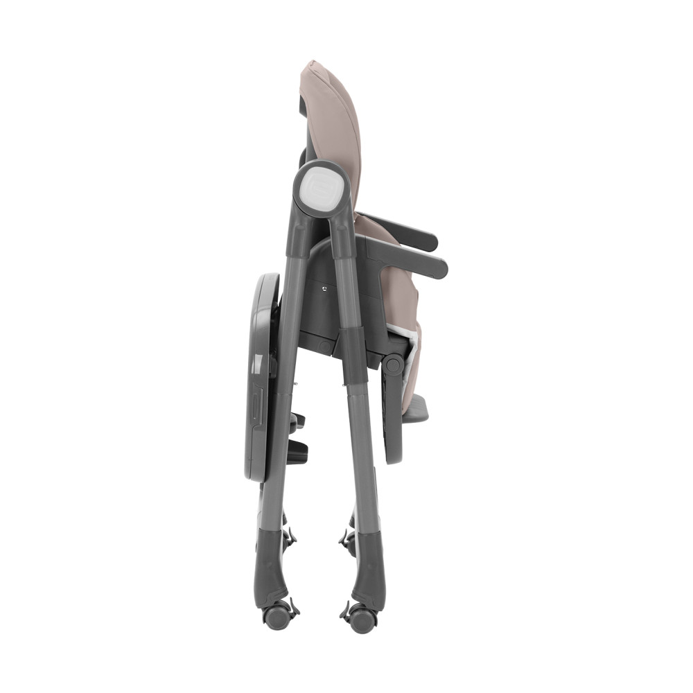 Carrello Comfort CRL-9506 - многофункциональный стульчик для кормления, компактное складывание, регулируемая высота, сиденье-бустер для взрослых детей • Noble Beige