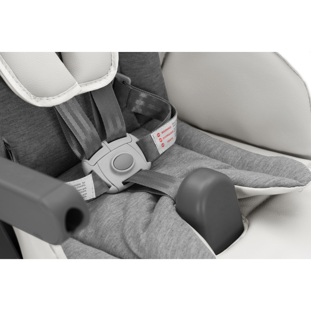 Carrello Comfort CRL-9506 - многофункциональный стульчик для кормления, компактное складывание, регулируемая высота, сиденье-бустер для взрослых детей • Royal Grey