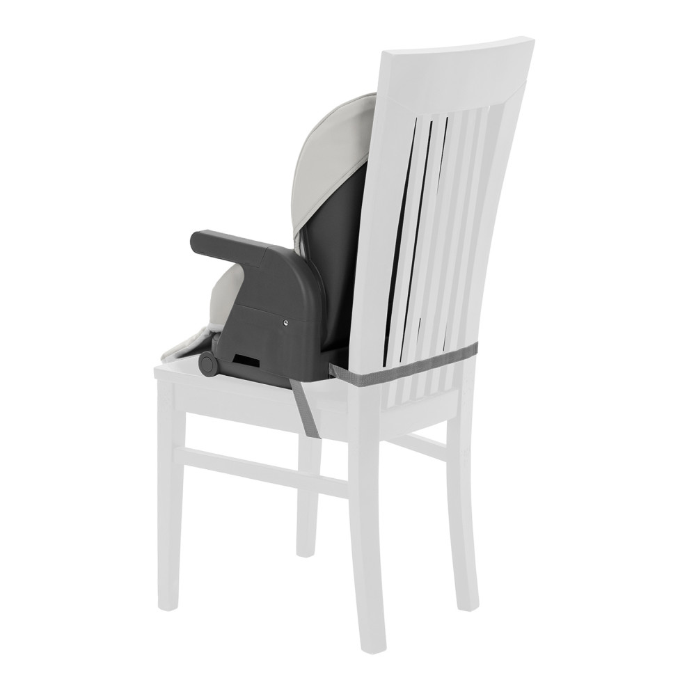 Carrello Comfort CRL-9506 - многофункциональный стульчик для кормления, компактное складывание, регулируемая высота, сиденье-бустер для взрослых детей • Royal Grey