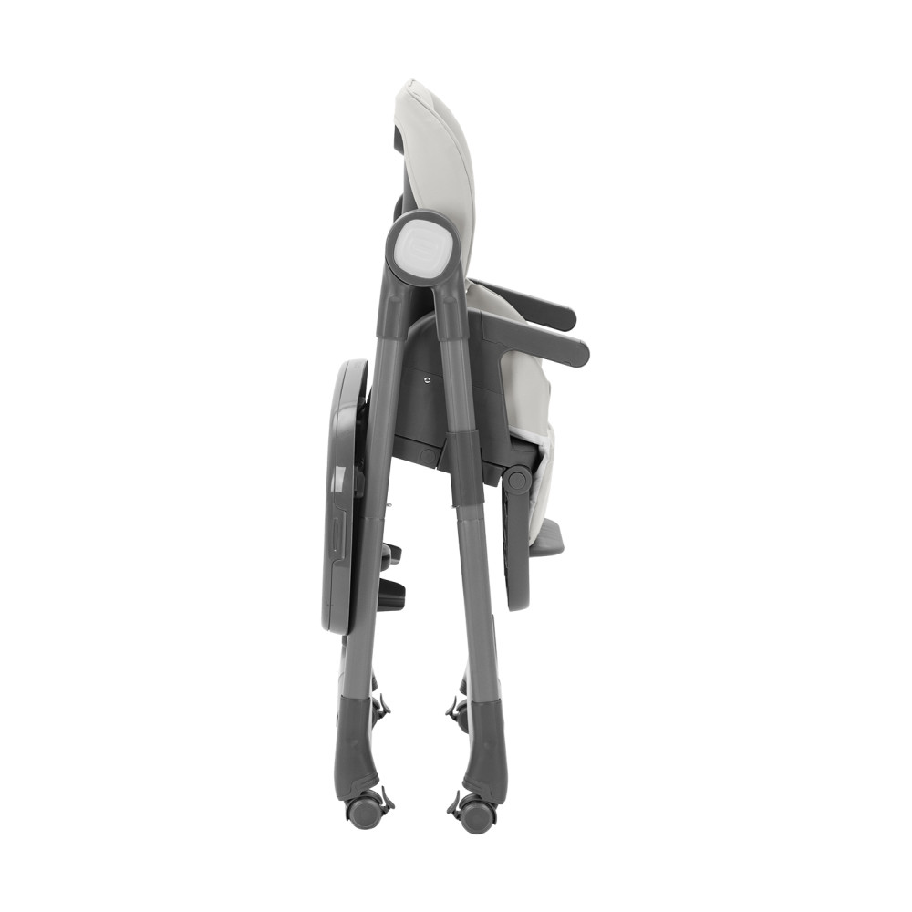 Carrello Comfort CRL-9506 - многофункциональный стульчик для кормления, компактное складывание, регулируемая высота, сиденье-бустер для взрослых детей • Royal Grey