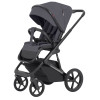 Carrello Sigma CRL-6523 - универсальная коляска 2 в 1, большие колеса, компактное складывание • Club Grey