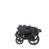 Carrello Sigma CRL-6523 - универсальная коляска 2 в 1, большие колеса, компактное складывание • Club Grey