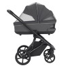 Carrello Sigma CRL-6523 - универсальная коляска 2 в 1, большие колеса, компактное складывание • Club Grey