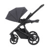 Carrello Sigma CRL-6523 - универсальная коляска 2 в 1, большие колеса, компактное складывание • Club Grey