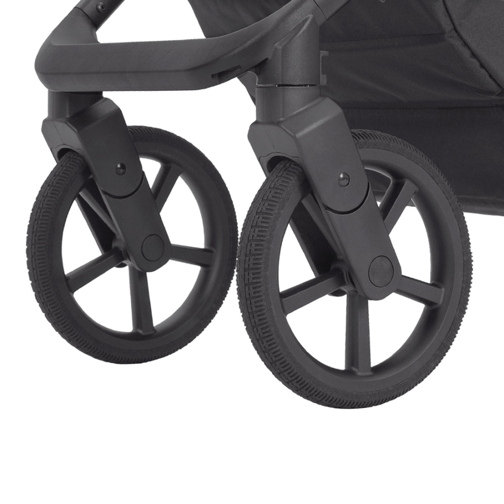 Carrello Sigma CRL-6523 - универсальная коляска 2 в 1, большие колеса, компактное складывание • Iridium Black
