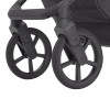 Carrello Sigma CRL-6523 - универсальная коляска 2 в 1, большие колеса, компактное складывание • Iridium Black