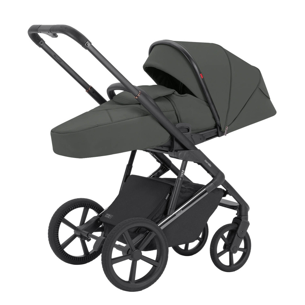Carrello Sigma CRL-6523 - универсальная коляска 2 в 1, большие колеса, компактное складывание • Leaf Green