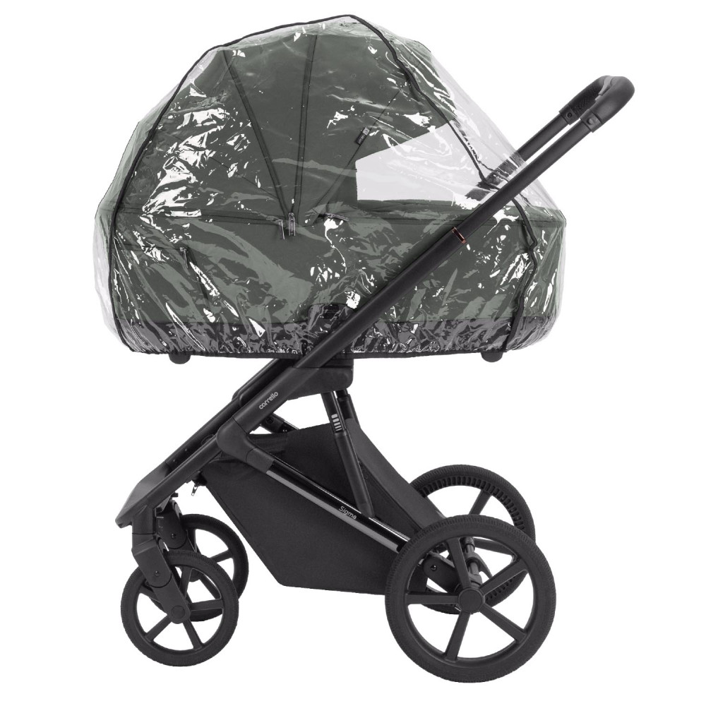 Carrello Sigma CRL-6523 - универсальная коляска 2 в 1, большие колеса, компактное складывание • Leaf Green
