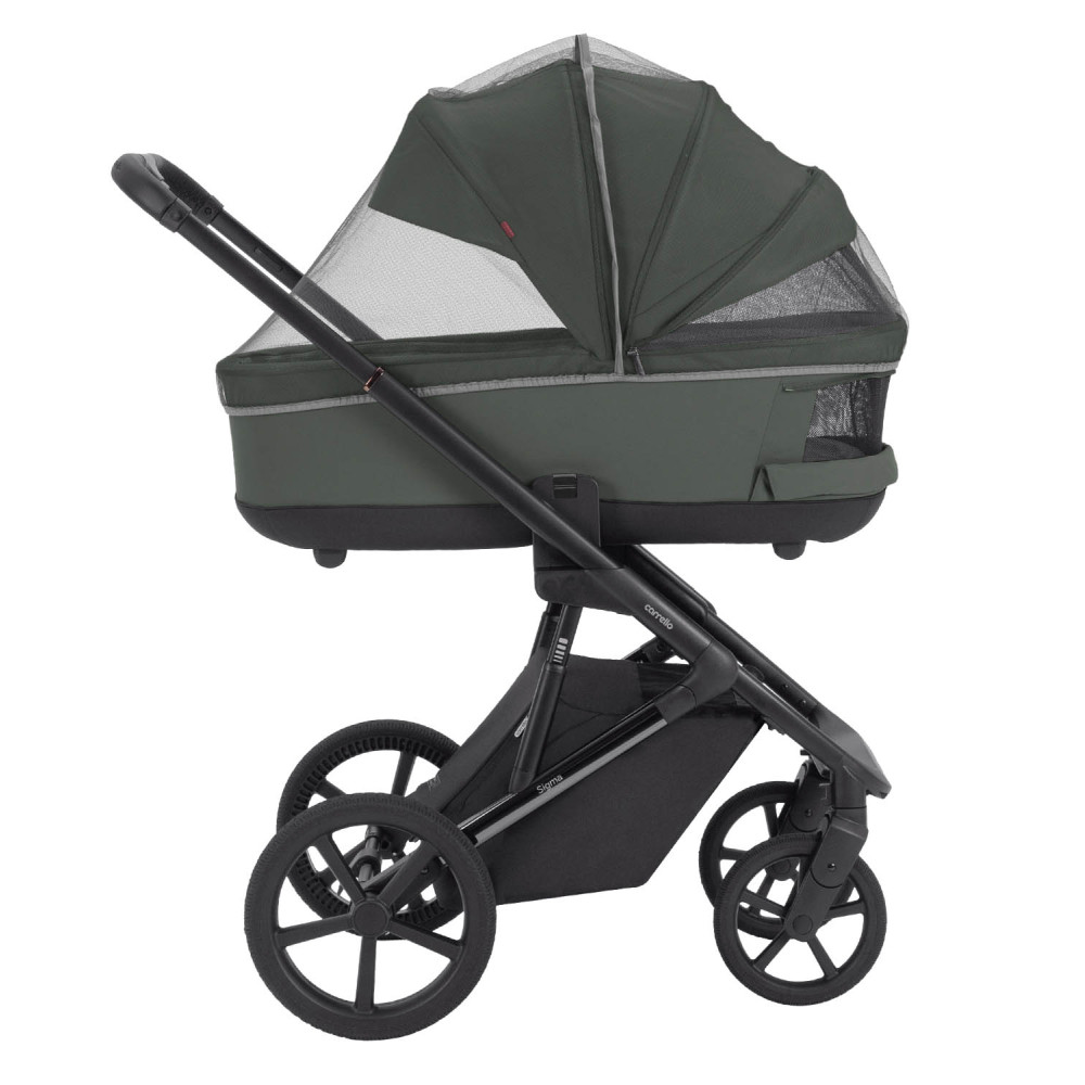 Carrello Sigma CRL-6523 - универсальная коляска 2 в 1, большие колеса, компактное складывание • Leaf Green