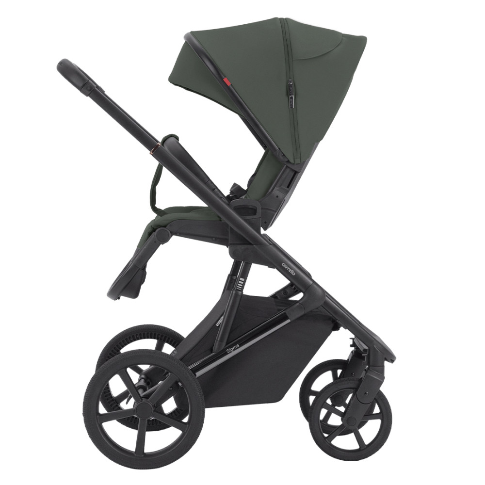 Carrello Sigma CRL-6523 - универсальная коляска 2 в 1, большие колеса, компактное складывание • Leaf Green