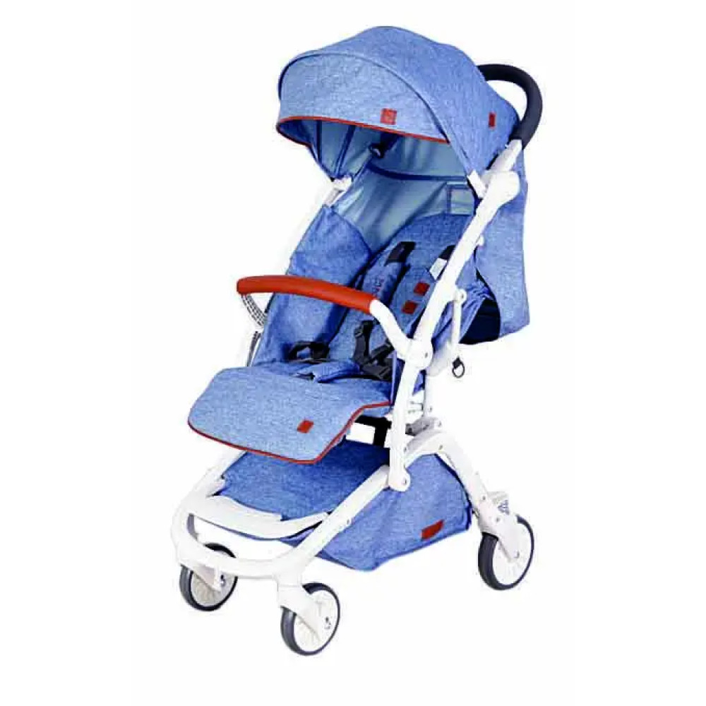 Quatro MAXI - прогулянкова коляска, легка (6.9 кг), м'яка амортизація з плавним ходом, легко складається • Blue Jeans