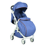 Quatro MAXI - прогулянкова коляска, легка (6.9 кг), м'яка амортизація з плавним ходом, легко складається • Blue Jeans