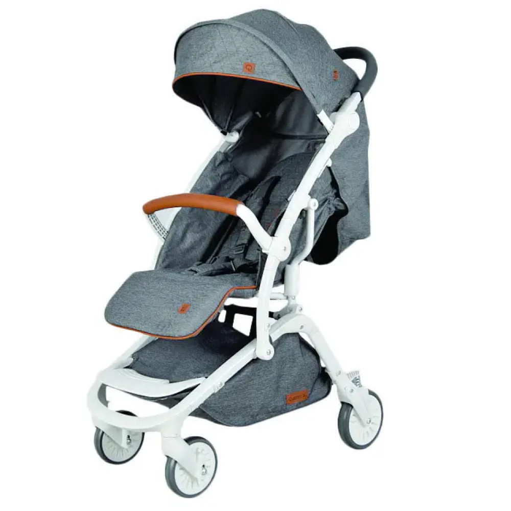 Quatro MAXI - прогулянкова коляска, легка (6.9 кг), м'яка амортизація з плавним ходом, легко складається • Grey Jeans