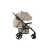Quatro Capri - прогулянкова коляска, регульована спинка, великий капюшон, поліуретанові колеса, легко складається • Beige (12)