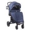 Quatro Capri - прогулянкова коляска, регульована спинка, великий капюшон, поліуретанові колеса, легко складається • Blue (17)