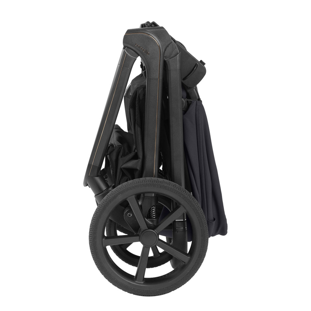 Carrello Vector CRL-6551 - легка дитяча коляска 3в1 з регулюванням висоти люльки та прогулянкового сидіння, з автокріслом для немовля Carrello Nova (0 - 15 місяців / 40 - 87 см) • Shadow Black
