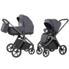 Carrello Vector CRL-6551 - легкая детская коляска 3в1 с регулировкой высоты люльки и прогулочного сиденья, с автокреслом для новорожденного Carrello Nova (0 - 15 месяцев / 40 - 87 см) • Ultimate Grey