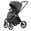 Carrello Vector CRL-6551 - легкая детская коляска 3в1 с регулировкой высоты люльки и прогулочного сиденья, с автокреслом для новорожденного Carrello Nova (0 - 15 месяцев / 40 - 87 см) • Ultimate Grey