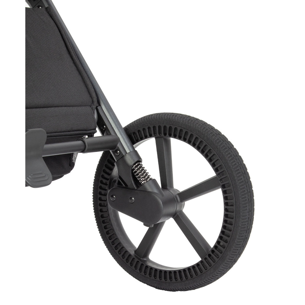 Carrello Vector CRL-6551 - легкая детская коляска 3в1 с регулировкой высоты люльки и прогулочного сиденья, с автокреслом для новорожденного Carrello Nova (0 - 15 месяцев / 40 - 87 см) • Ultimate Grey