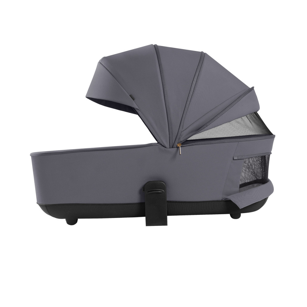 Carrello Vector CRL-6551 - легкая детская коляска 3в1 с регулировкой высоты люльки и прогулочного сиденья, с автокреслом для новорожденного Carrello Nova (0 - 15 месяцев / 40 - 87 см) • Ultimate Grey