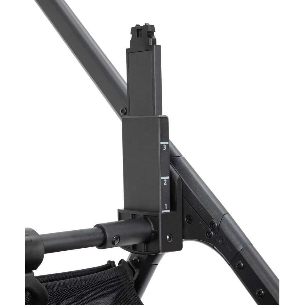 Carrello Vector CRL-6551 - легкая детская коляска 3в1 с регулировкой высоты люльки и прогулочного сиденья, с автокреслом для новорожденного Carrello Nova (0 - 15 месяцев / 40 - 87 см) • Ultimate Grey