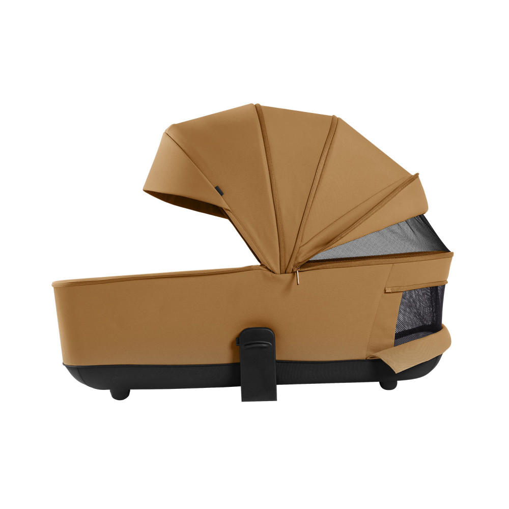 Carrello Vector CRL-6551 - легкая детская коляска 3в1 с регулировкой высоты люльки и прогулочного сиденья, с автокреслом для новорожденного Carrello Nova (0 - 15 месяцев / 40 - 87 см) • Golden Beige