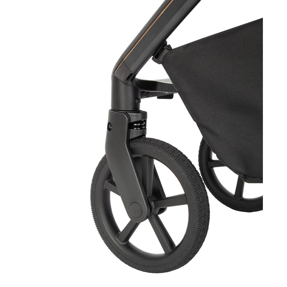Carrello Vector CRL-6551 - легкая детская коляска 3в1 с регулировкой высоты люльки и прогулочного сиденья, с автокреслом для новорожденного Carrello Nova (0 - 15 месяцев / 40 - 87 см) • Golden Beige