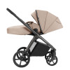 Carrello Vector CRL-6551 - легкая детская коляска 3в1 с регулировкой высоты люльки и прогулочного сиденья, с автокреслом для новорожденного Carrello Nova (0 - 15 месяцев / 40 - 87 см) • Mellow Beige