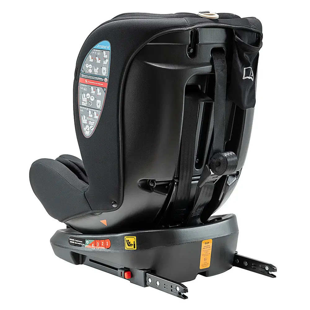 Bair Uno 360 i-Size - автокресло для детей (с рождения до 12 лет / 40 - 150 см), поворотное (360°), крепление ISOFIX • TB-01 Total Black