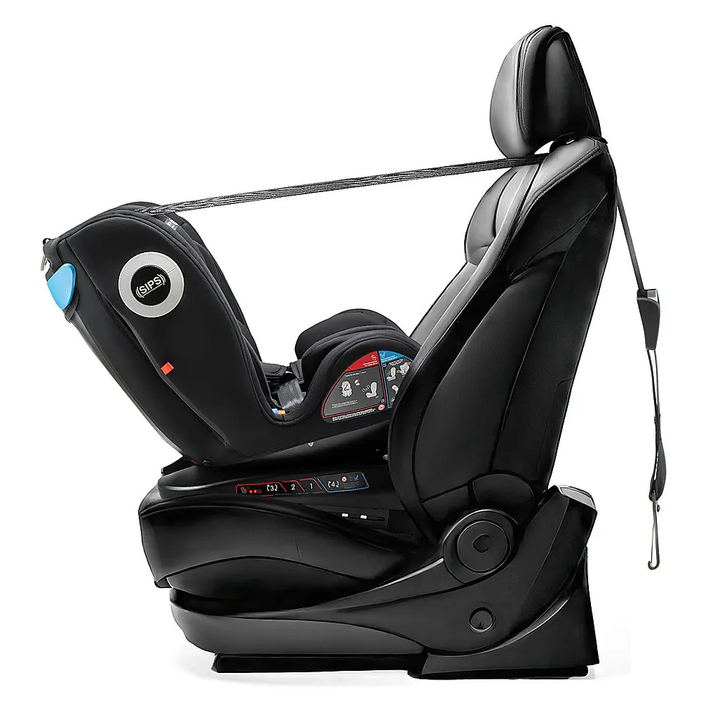 Bair i-Drive 360 - автокрісло для дітей (від народження до 12 років / 40 - 150 см), поворотне (360°), кріплення ISOFIX • TB-01 Total Black