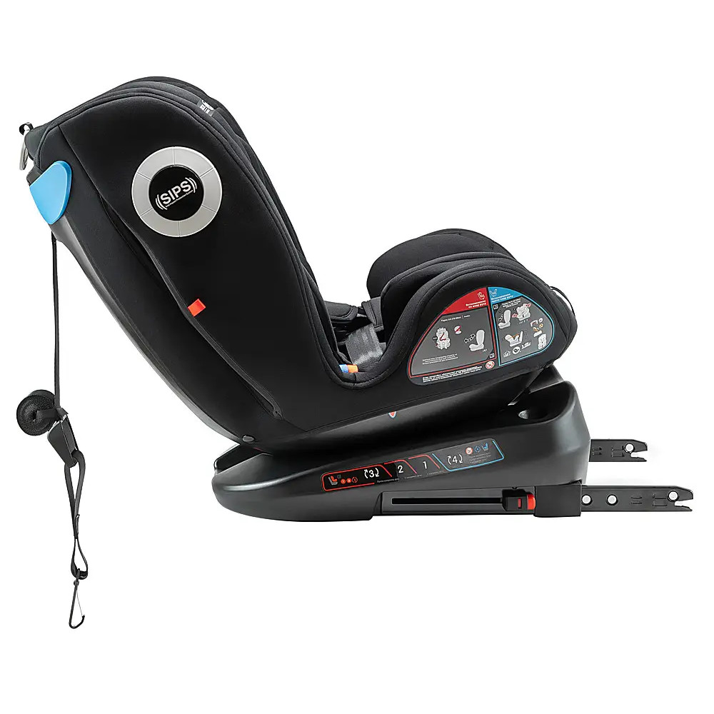 Bair i-Drive 360 - автокрісло для дітей (від народження до 12 років / 40 - 150 см), поворотне (360°), кріплення ISOFIX • TB-01 Total Black