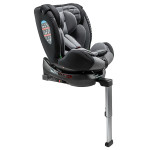 Bair Joy 360 i-Size - автокрісло для дітей (від народження до 12 років / 40 - 150 см), поворотне (360°), кріплення ISOFIX з опорою в підлогу • GM-02 Graphite Midnight