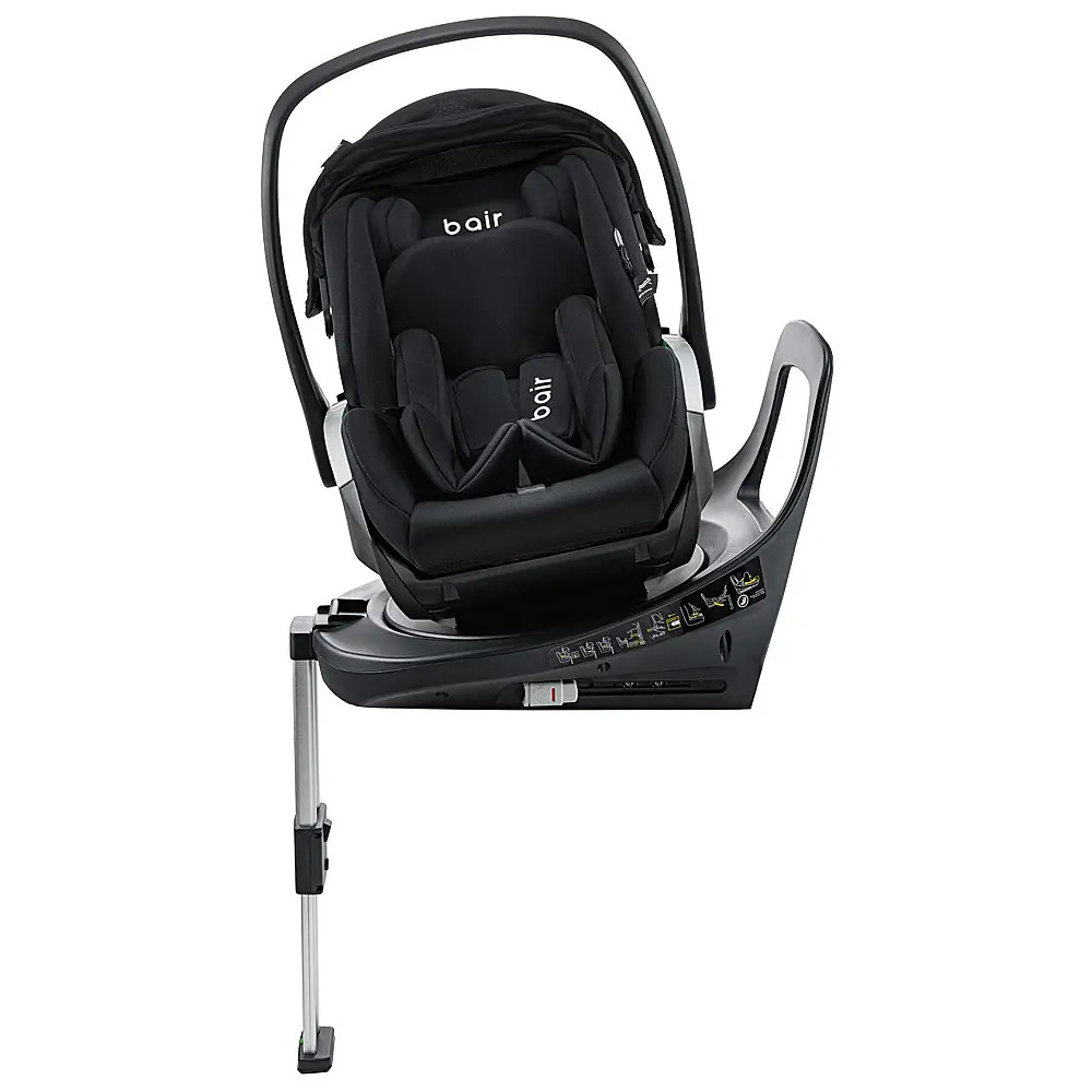 Bair Relax Base 360 i-Size ISOFIX - поворотная база для автокресел группы 0+ (с рождения до 15 месяцев / до 13 кг / 40 - 87 см), крепление ISOFIX с упором в пол • RB-01 Black Bair Relax Base 360 i-Size ISOFIX - поворотная база для автокресел группы 0+ (с рождения до 15 месяцев / до 13 кг / 40 - 87 см), крепление ISOFIX с упором в пол • RB-01 Black