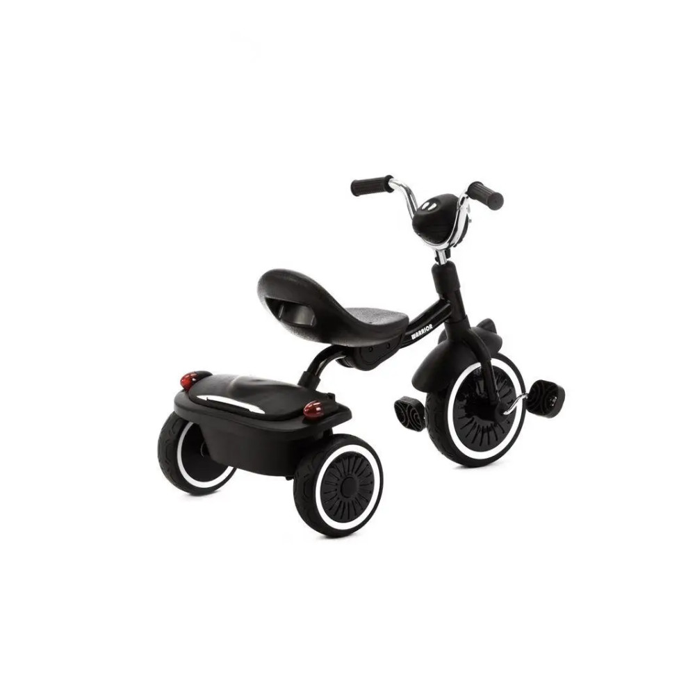Adamex Warrior - трёхколёсный детский велосипед с фонариком и мелодиями • Black