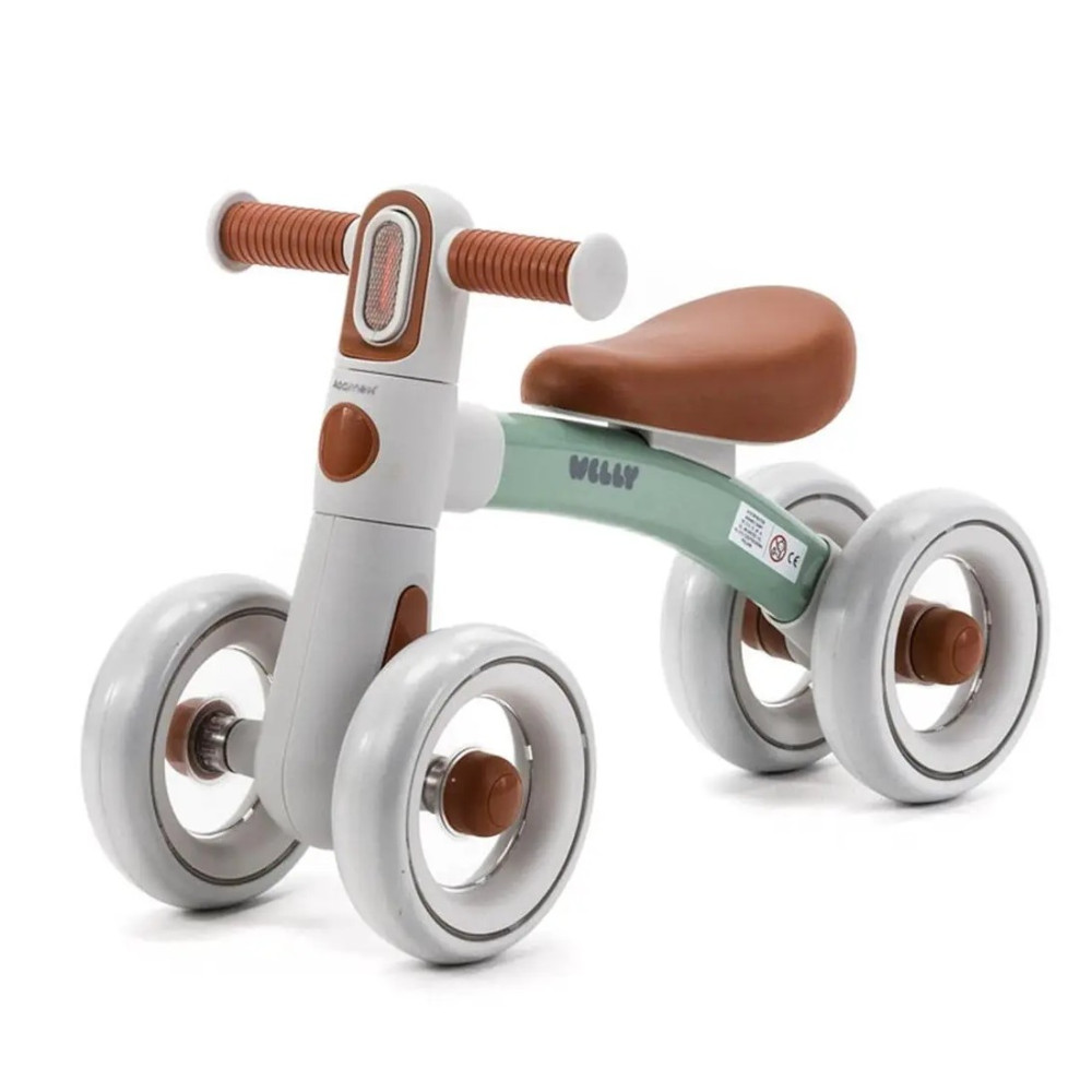 Adamex Welly - біговел з ліхтариком, блокування повороту керма • Caramel Mint